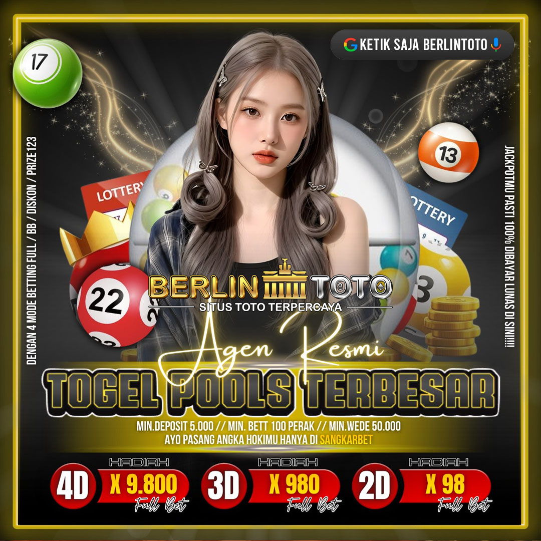 BERLINTOTO : Link Resmi Situs Toto Togel Online 4D Terbaik & Toto Slot Gacor Aman Dan Terpercaya